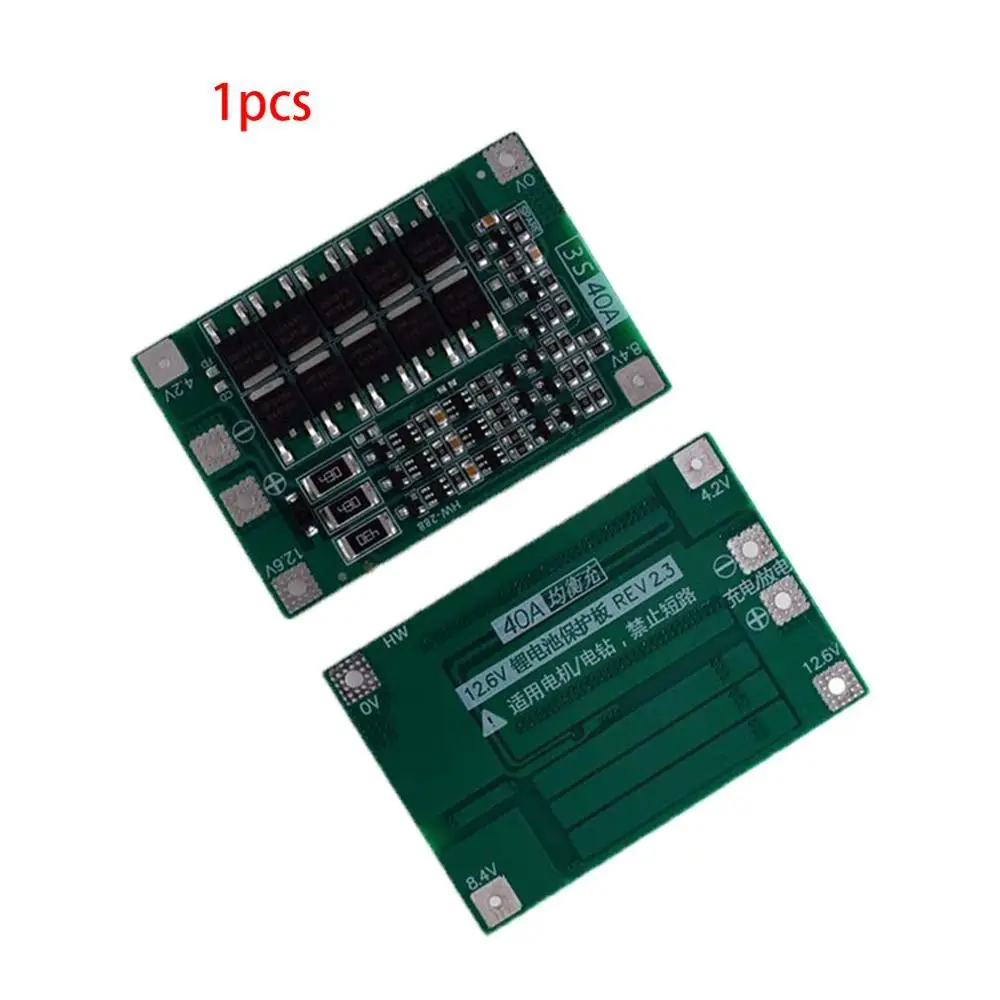 Литий-ионная литиевая батарея 18650 зарядное устройство PCB плата защиты BMS с балансом для электродвигателя 11,1 V 12,6 V Lipo ячеечный модуль