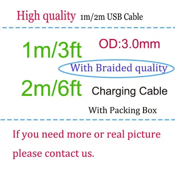 

200pcs/lot USB Cable For iXs Max Xr X 8 7 6 6s 5s se Charging Charger Mobile Phone Cable For 8pin USB Wire Cord 1m 2m With Box