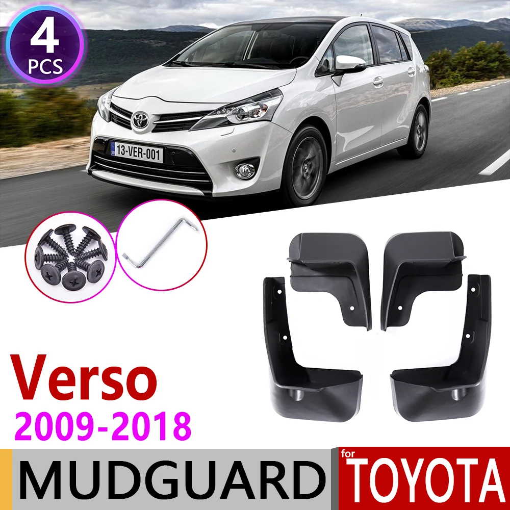 Mudflap para Toyota Verso 2009 ~ 2018 AR20 Fender barro Splash solapas guardabarros accesorios 2010, 2011, 2012, 2014 2015, 2016|Pegatinas para coche| AliExpress