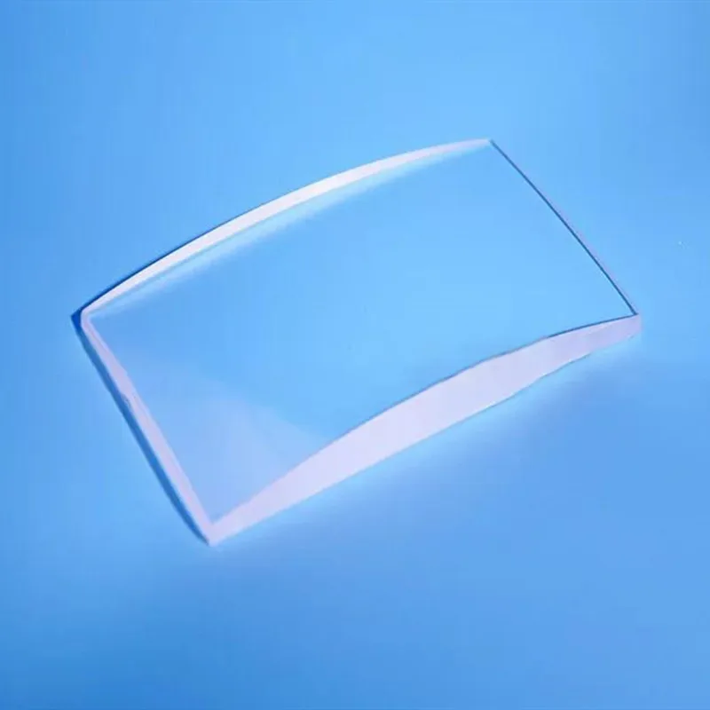 

Nanyang manufacturer customized 87*49 MM rectangular biconvex magnifier shaped glass optical glass lens