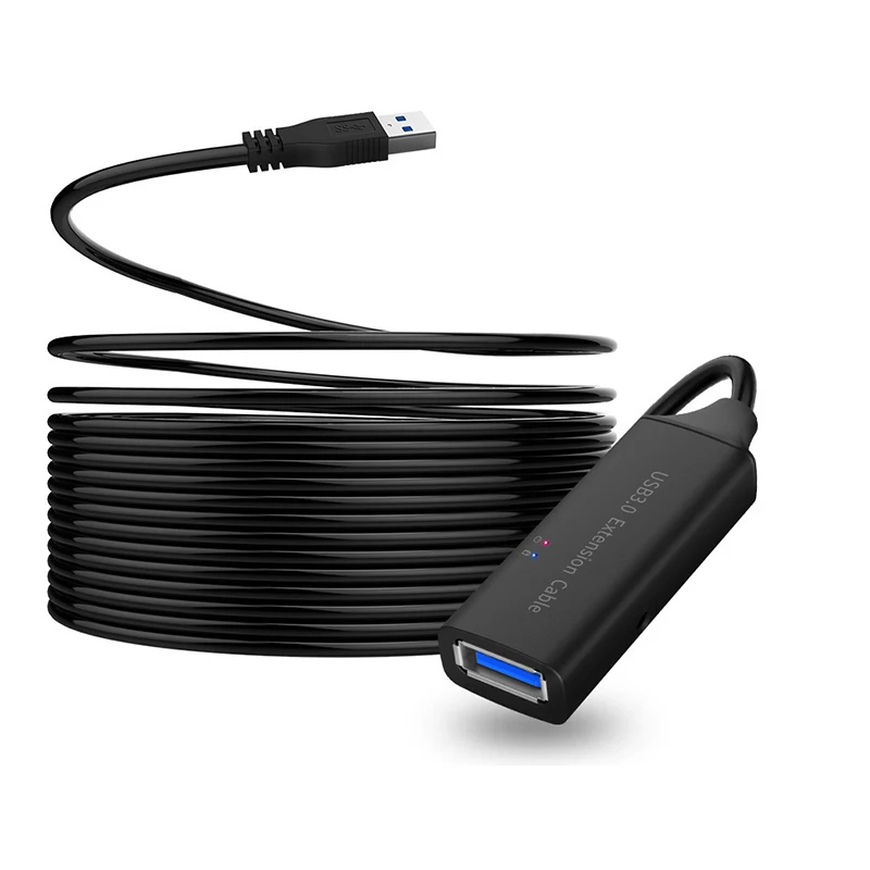 Активный USB 2 0/USB 3 0 удлинитель шнур 10 м 15 5 с усилителем/усилителем для ПК ноутбука|