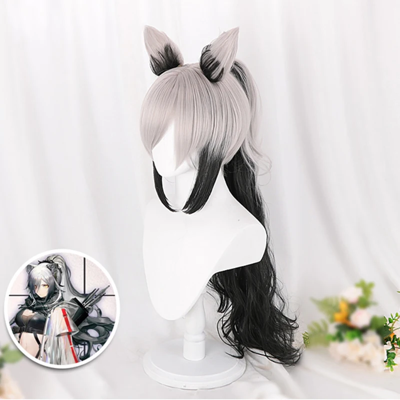 Игра Arknights Косплей парики Schwarz косплей парик термостойкие искусственные волосы для париков Хэллоуин вечерние женские длинные серые косплей парик