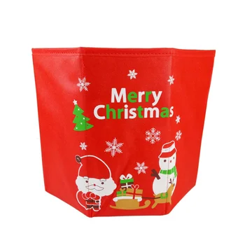 

1 pc Storage Box Non-woven Cartoon Christmas Tree Folding Case Party Favors Sundries Organizer for Home Office
