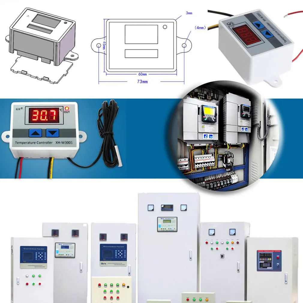 12 V/24 V/220 V цифровой регулятор температуры качественный Термостат термопары с ЖК-дисплеем дропшиппинг