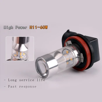 

LED Fog Light Car Light Bulbs Lamp Bulb Driving 12V - 24V 600LM 2Pcs Set