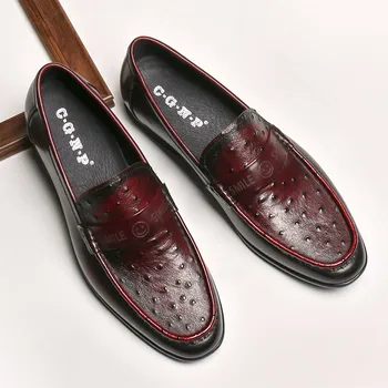 

Men's Leather Shoes Business Casual Comfortable Leather Shoes British Style Zapatos De Hombre