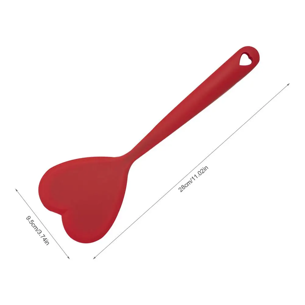 Силиконовая ложка лопатка в форме сердца кухонные аксессуары деревянные кухонные инструменты металлическая кулинарная лопатка инструменты бытовые