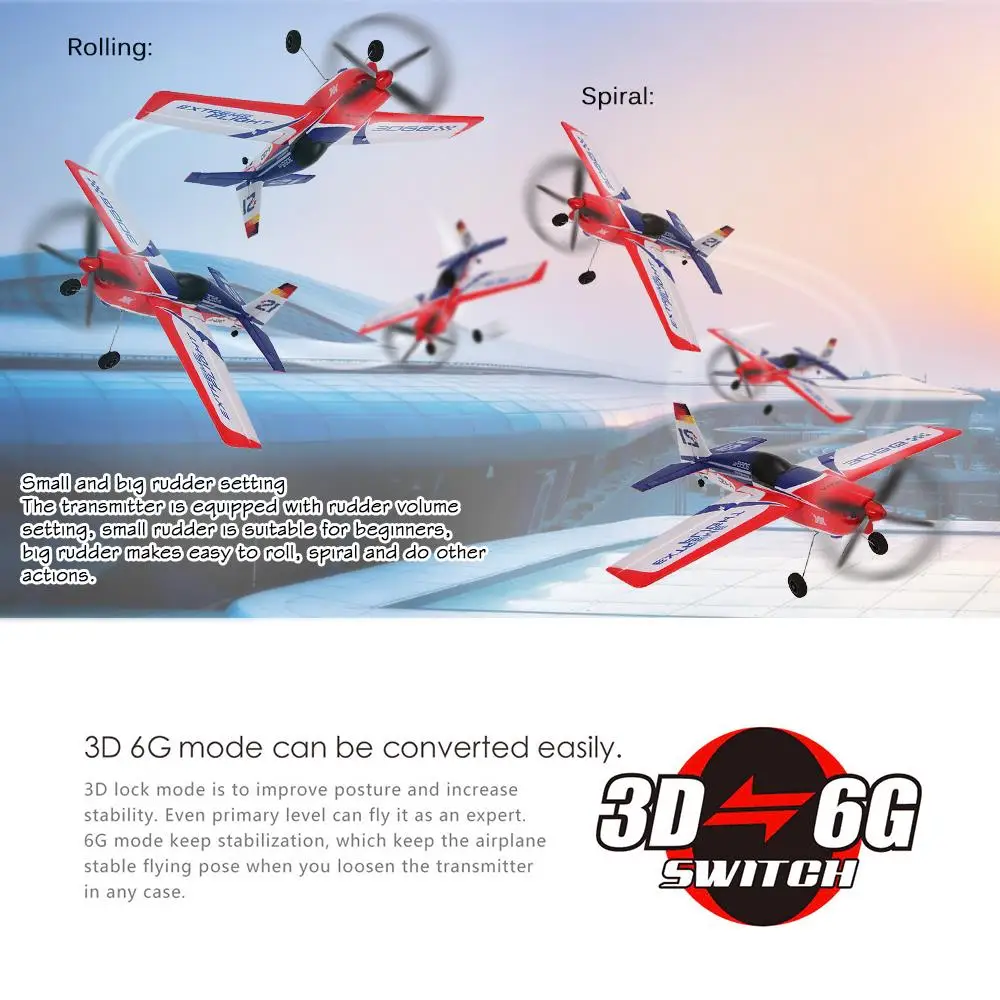 Wltoys XK A430 2 4G 5CH RC самолет бесщеточный мотор 3D6G Системы Glide 430mm размах крыльев EPS для
