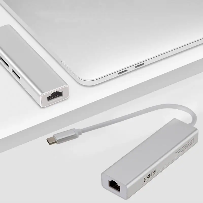 Концентратор Kilomega адаптер USB внешний LAN Ethernet Разъемы для ноутбука из алюминиевого сплава сетевой карты type-c к RJ45