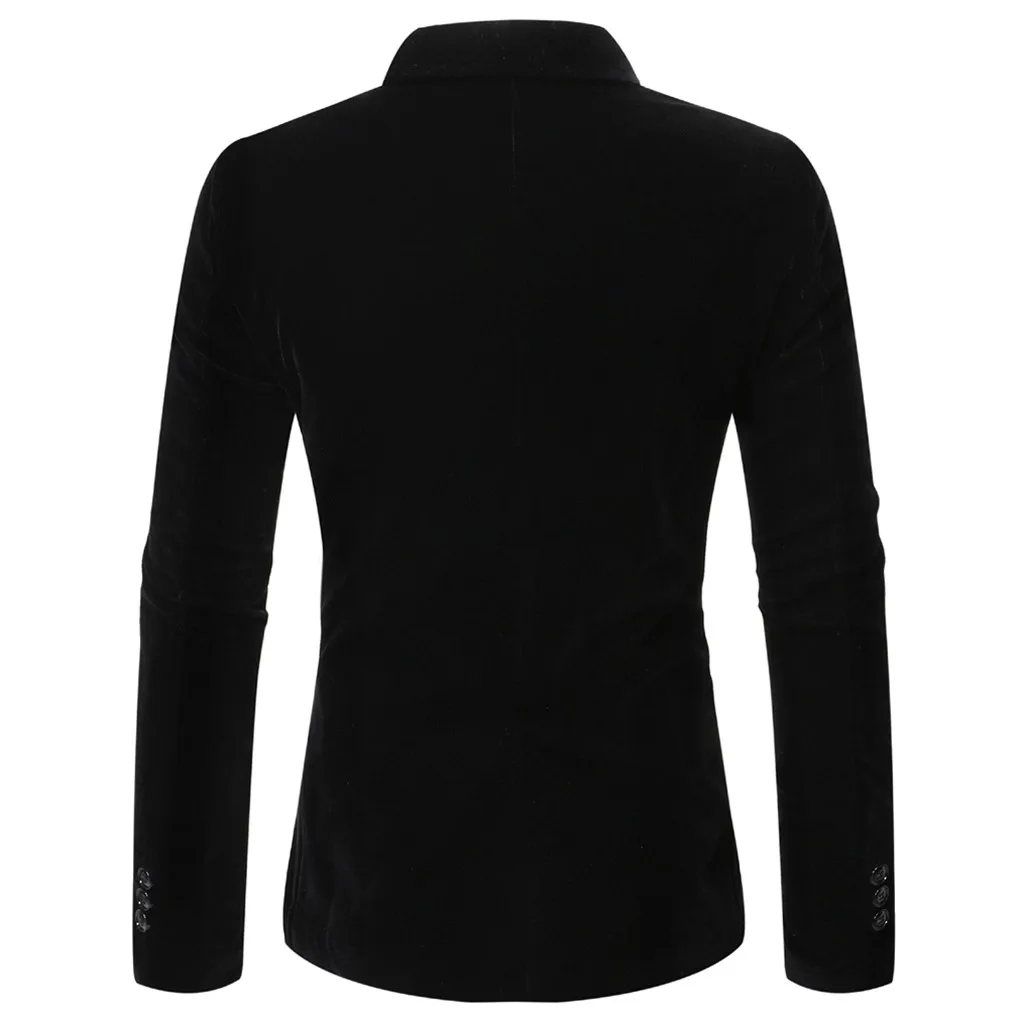 Лацканы Slim Fit свободные модные формальные однотонные повседневные мужские пиджаки пальто бренд Блейзер Плюс размер классические костюмы мужские блейзеры