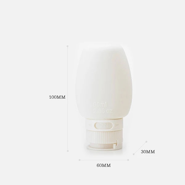 White S Xiaomi Youpin JORDAN& JUDY силиконовые бутылки, бутылки, путешествия, портативный анти утечки бутылки, шампунь, гель для душа, косметический набор - Цвет: White S