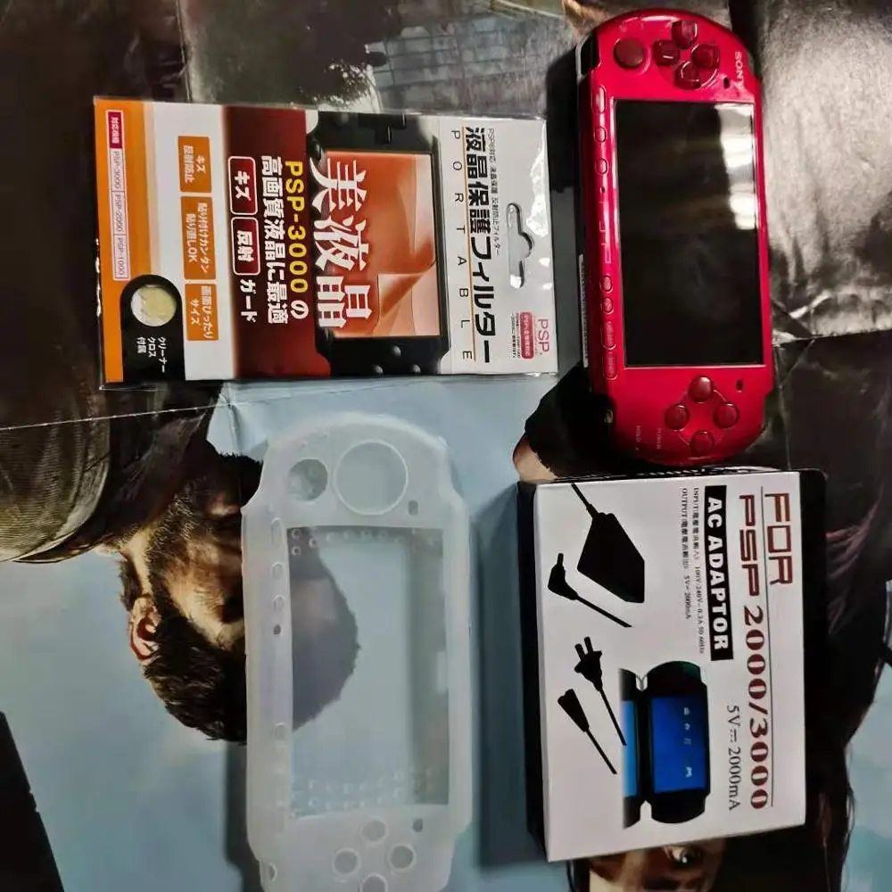 

Real S0NY psp3000 6.61 system Large memory card, full of games installed, complete accessories wrist strap, card reader