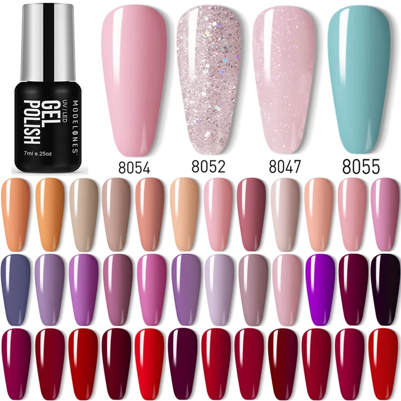 Набор для французского маникюра Modelones Розовый Гель-лак впитывающий УФ-гель