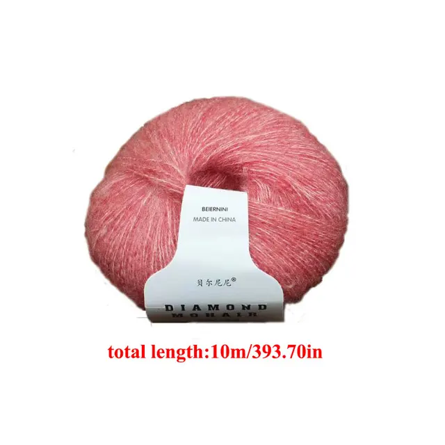 DIAMOND / MOHAIR 4Pcs 260m Crochet Yarn Soft Crochet Plush Hand Knitting  Yarn for Knitting Crochet and Crafts - 34 Camel Wholesale