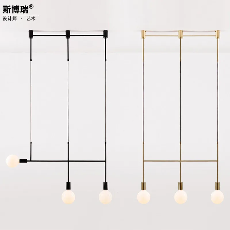 

Concise Line A Chandelier Modern Concise Originality Geometry Line Group Combine Restaurant Bar Counter Designer A Chandelier