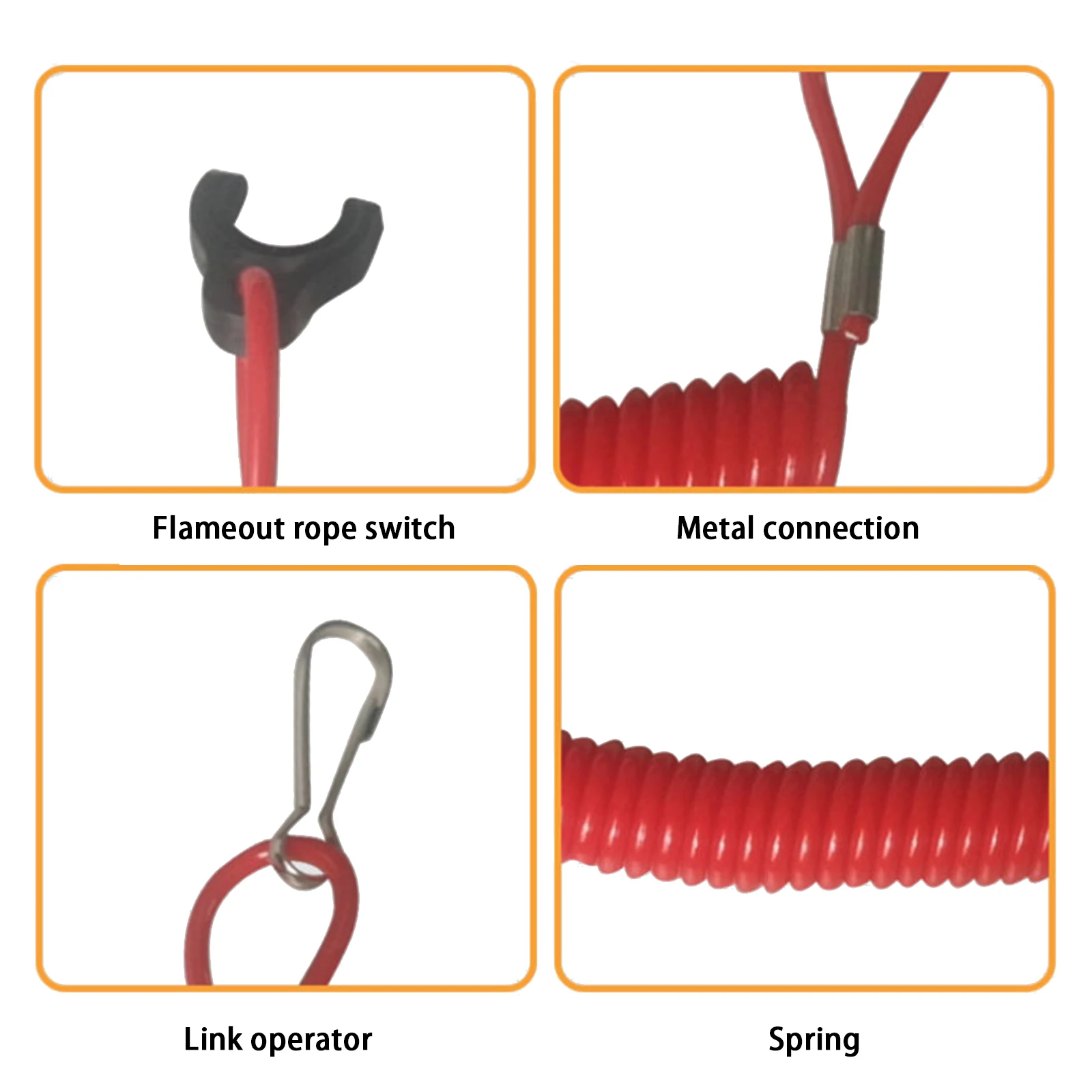 Motorboat Engine Stop Lanyard For YAMAHA Jet Ski