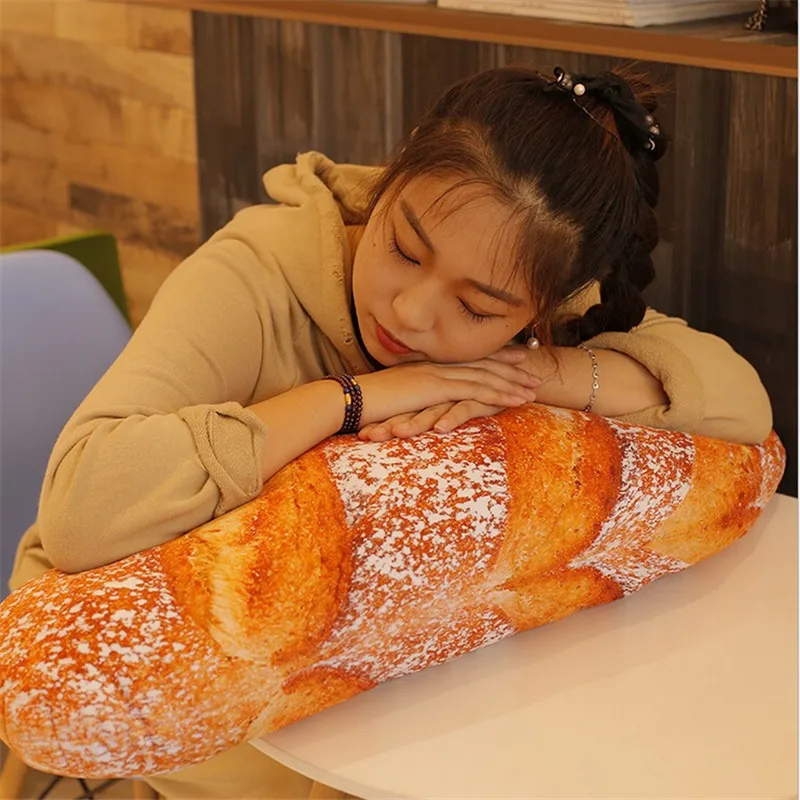 60 см большая мягкая имитация хлеба плюшевая подушка большая мягкая французский Батон Игрушка Кукла хороший подарок для ребенка