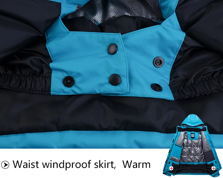 SAENSHING Лыжная куртка пара Водонепроницаемый лыжная куртка, уплотненная теплая Для мужчин Для женщин Лыжная зимняя куртка унисекс Лыжный спорт пальто куртка для сноуборда