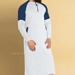 Арабское исламское платье для мужчин, Джабба ТОБ, мусульманский Саудовский Аравийский длинный халат, кафтан, Дубаи, традиционная одежда