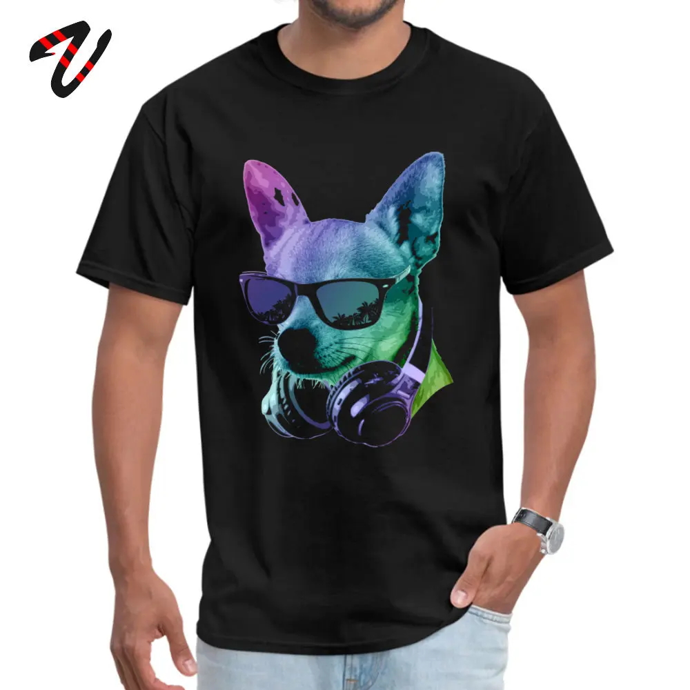 

Hardcore DJ Chihuahua Dog Rock Music Record T-shirts Big Sale Latest Casual Tee Shirts For Men High Quality Printed Short Sleeve