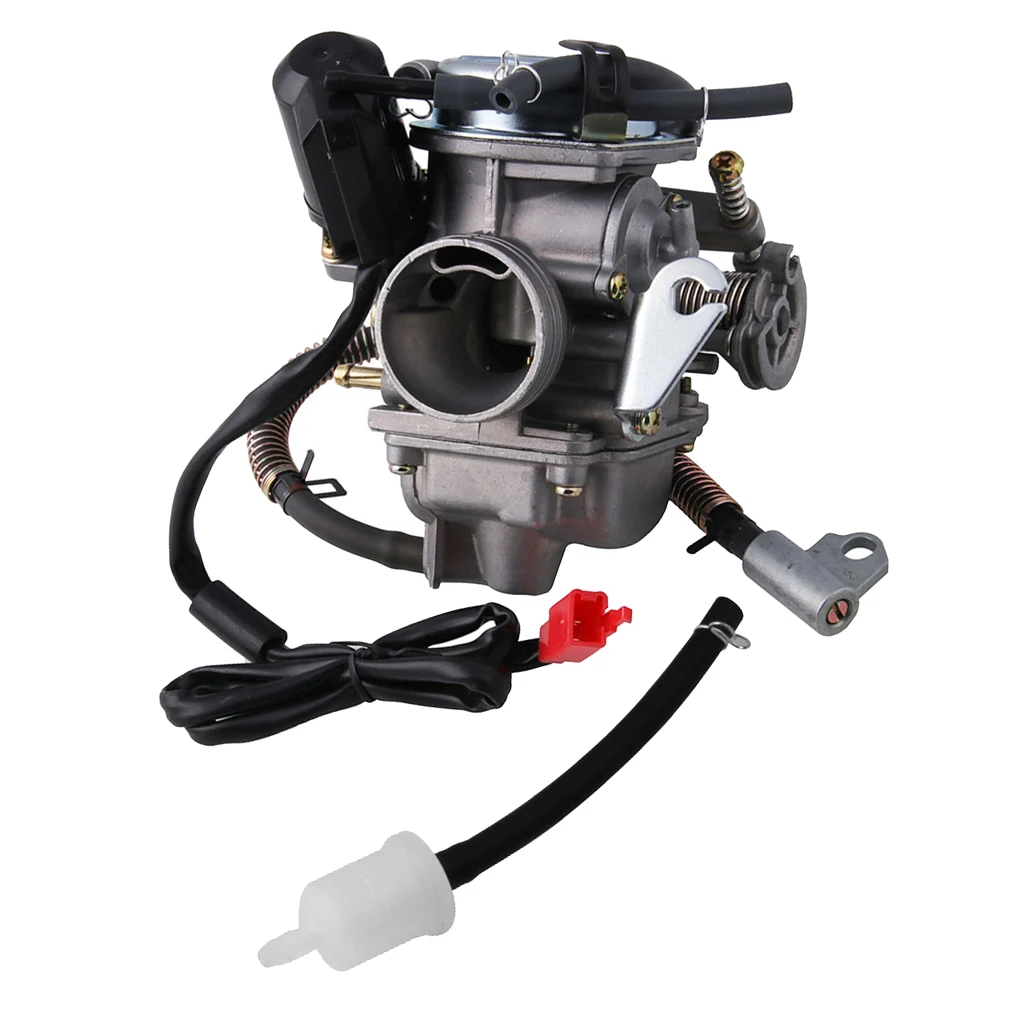24mm Carburetor Carb Assembly Fit for GY6 125CC 150cc Scooters ATVs Go Karts