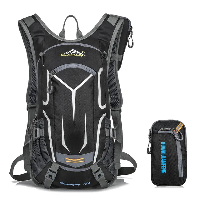 Водонепроницаемый рюкзак для езды на мотоцикле, для мужчин, MTB, для велоспорта, рюкзак для альпинизма, сумка для походов, гидратации, рюкзак mochila - Цвет: Черный