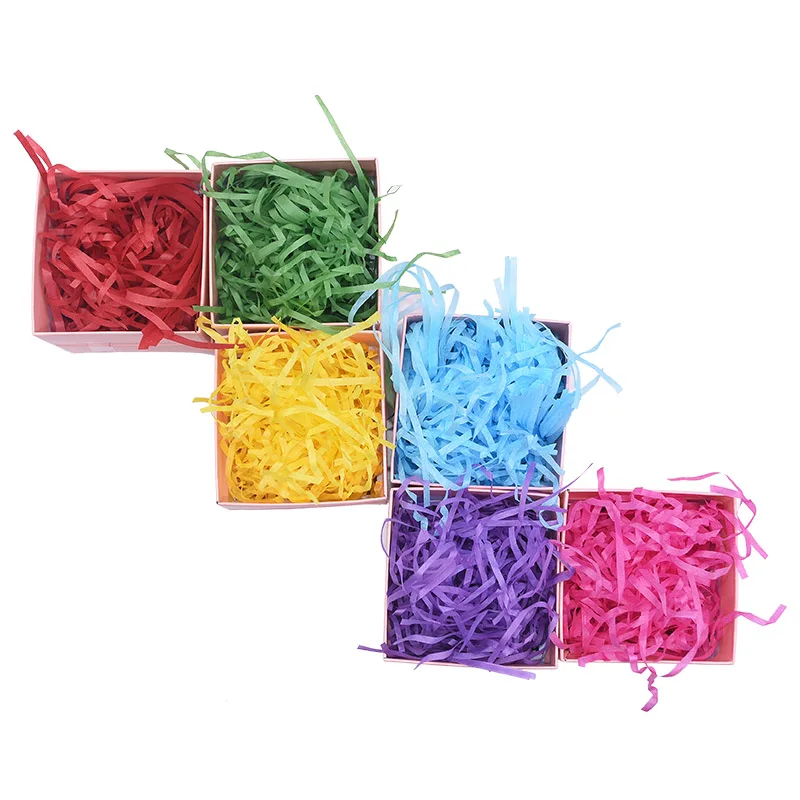 50 г/100 г Raffia нарезанная бумага конфетти DIY Подарочная коробка наполнитель материал для свадебного фестиваля вечерние нарезанная бумага Декор поставки 7