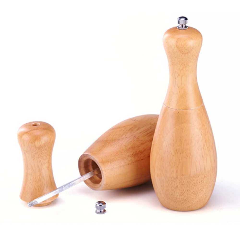 

1Pc Simple Wooden Spice Mill Salt Pepper Mills Grinder Hand Movement Manual Kitchen Seasoning Mills Kitchen Accessories Tools