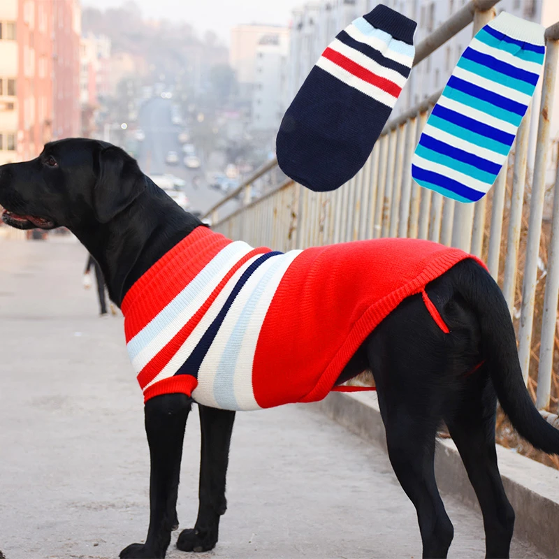 ファッションピットブルジャーマン シェパードビッグ犬のセータープルオーバー冬服小中大犬子犬ペット服 犬用のコート ジャケット Aliexpress