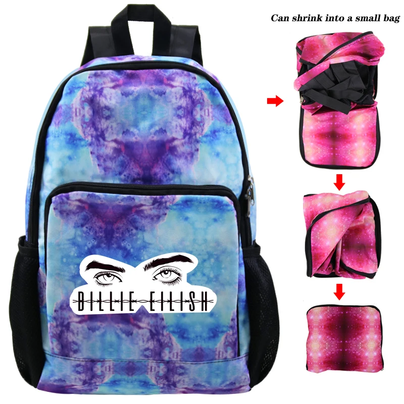 Sac Dos Mochila Billie Eilish рюкзаки для школы для подростков девочек складные сумки для мальчиков женские рюкзаки дорожная сумка для ноутбука - Цвет: A10