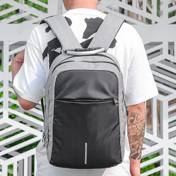 

Travel Backpack Waterproof Nylon USB Laptop Bag Rechargeable Backpack