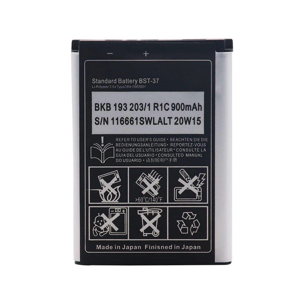 Новый аккумулятор BST37 BST для телефона Sony Ericsson J100i K200i K750 V600 K610i W700 D750i