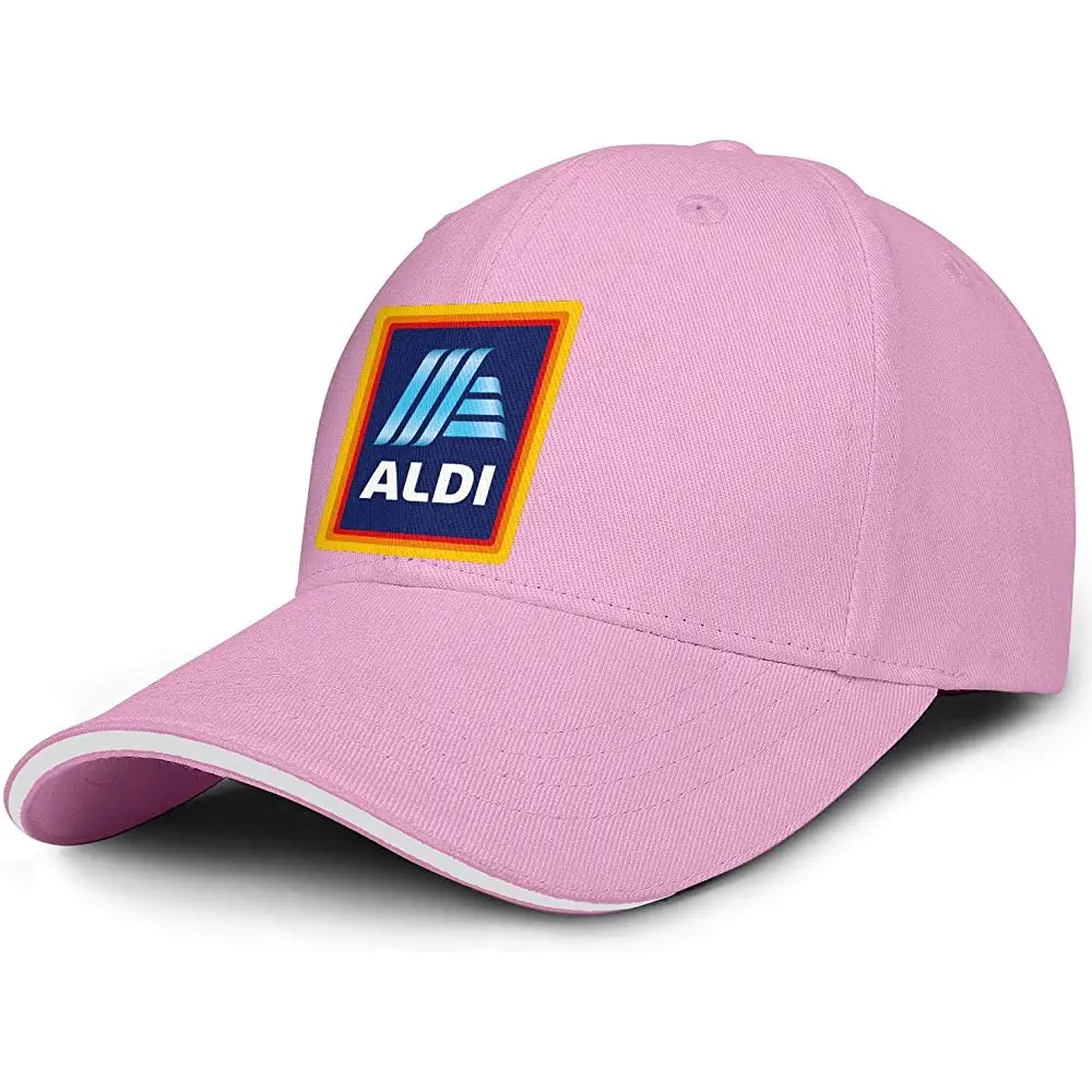 Lhdosifd унисекс мужские бейсболки милые регулируемые козырьки Aldi-Colorful-Logo-плоские кепки