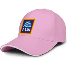 Lhdosifd унисекс мужские бейсболки милые регулируемые козырьки Aldi-Colorful-Logo-плоские кепки