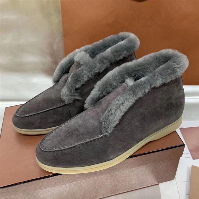 Кожаные высокие модные зимние ботинки, сохраняющие тепло обувь для улицы короткие ботинки для отдыха на плоской подошве