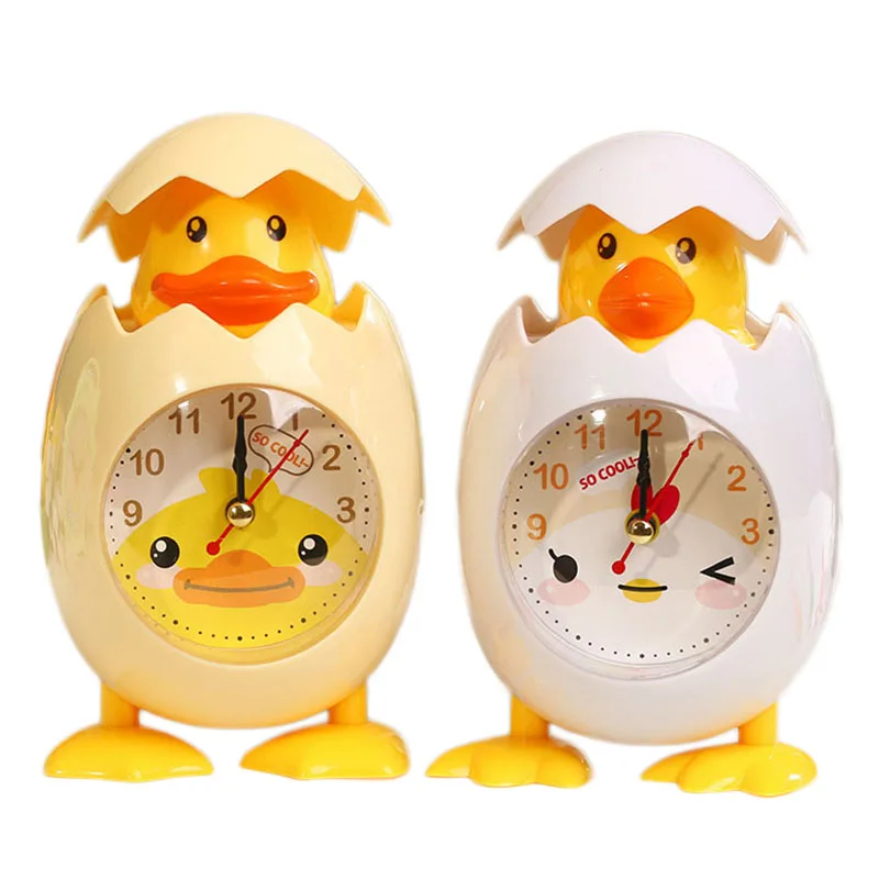 

Fashion Cartoon Egg Alarm Clocks For Kids Great Gift Cute Home Decoration Crafts Creative Children School Supplies