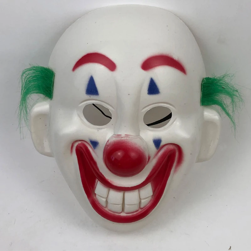 Joker Joaquin Phoenix Mask Cosplay Props Pvc Clwon Half Helmet Halloween Mask The Joker Arthur Fleck