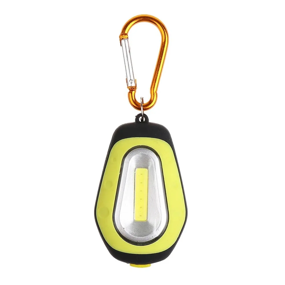 Мини COB светодиодный брелок с крючком Лампа вспышка светильник портативный фонарь Открытый альпинистский удобный светильник фонарь ночная рыбалка светильник s