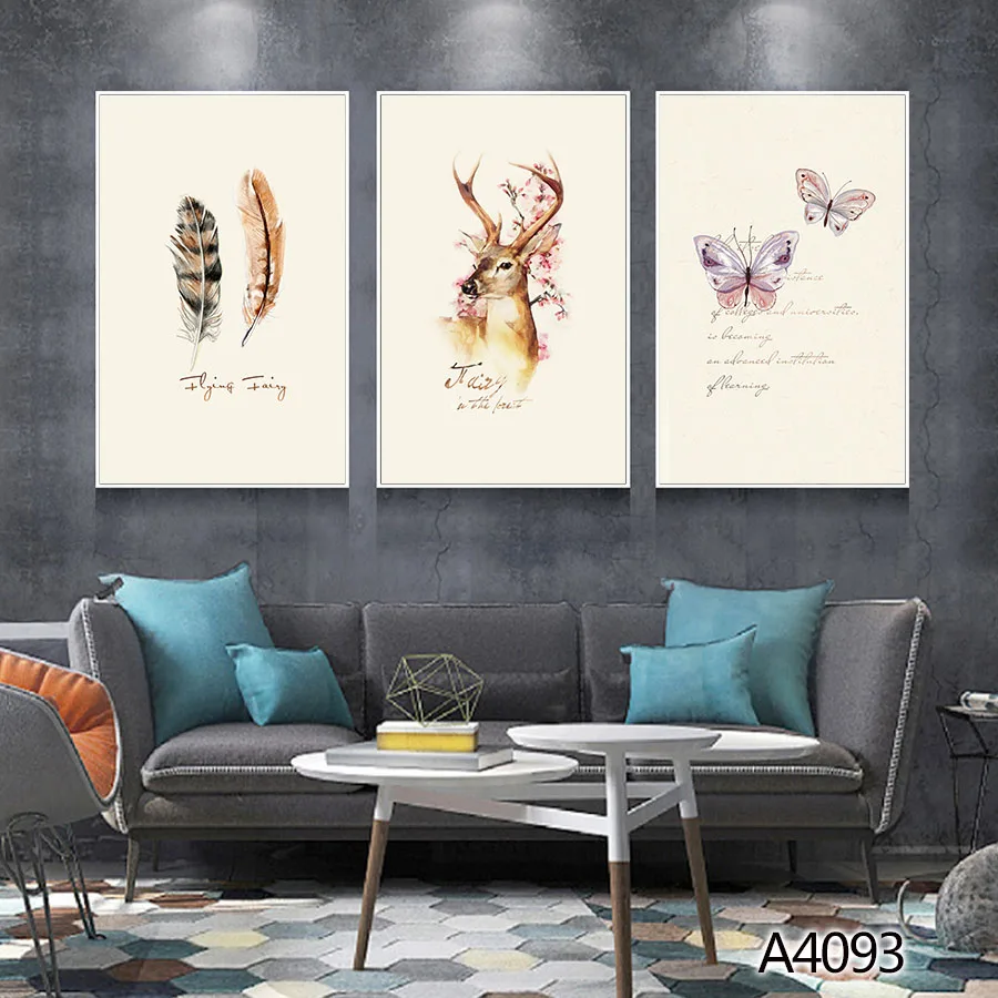 

Feather, Living Room, Home Decoration Oil Painting, Oil Painting, Wall, Art, Butterfly, Printing, Poster, Deer Head