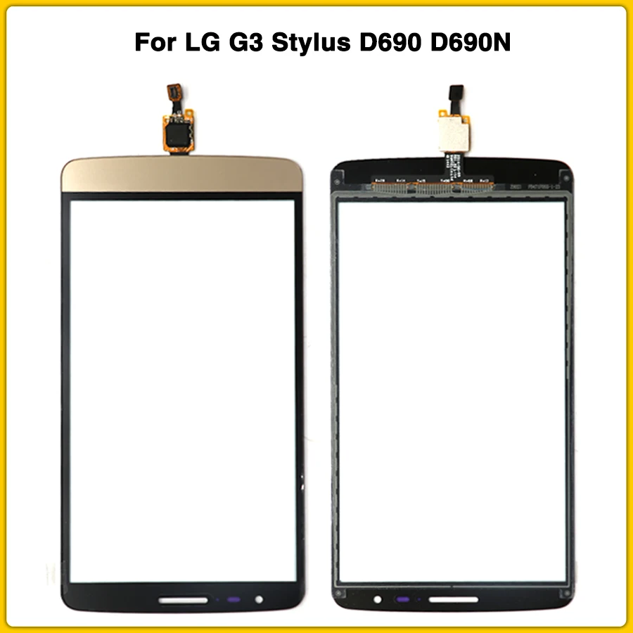 

New D690 TouchScreen 5.5" For LG G3 Stylus D690 D690N Touch Screen Panel Digitizer Sensor front Glass Lens