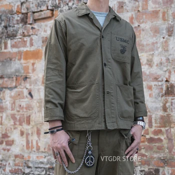 

Bronson US Marine Corps Herringbone P-41 Jackets WW2 Vintage Fatigue Utility