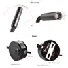 3W Wall Lamp Sconces Bedside Working Study Reading Book wall Night light fixtures Gooesneck Adjust Spot LED White Black Silver 4