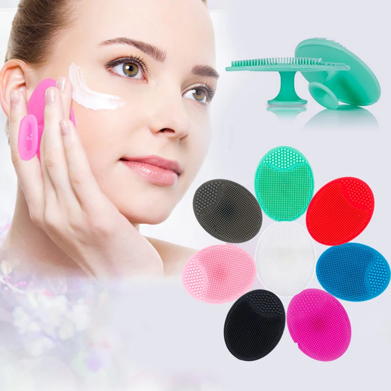 

Silicone Facial Cleansing Brush Deep Pore Cleaning Face Massage Cleaning Tool Facial Exfoliating Brush Skin Scrub Cleanser Tool