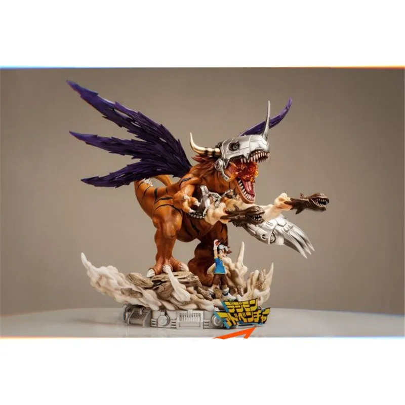 45 см Digimon Adventure статуя из металла Greymon бюст имитация искусства и рукоделия полная длина портрет мультфильм GK фигурка игрушка M4052