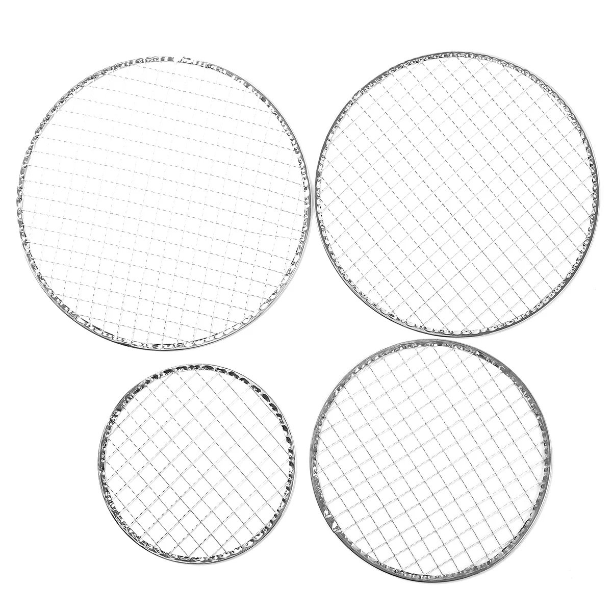 Disposable barbecue Net Multi-Purpose Round Stainless Steel Wire Steaming Cooling Barbecue Racks/Grills/Pan Grate/Carbon Baking |