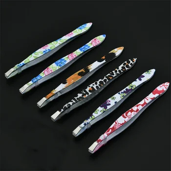 

New 1pcs Flower Eyebrow Tweezers Stainless Steel Face Hair Removal Eye Brow Trimmer Eyelash Clip Cosmetic Makeup Tool