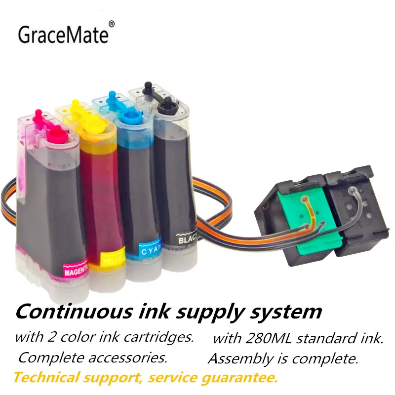 GraceMate Continuous Ink System Replacement for Hp 140 141 Ink ...