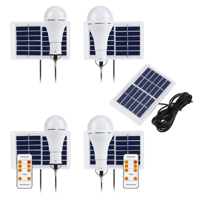 

5 Modes 20 COB LED Solar Light USB Rechargeable Energy Bulb Camping Lamp