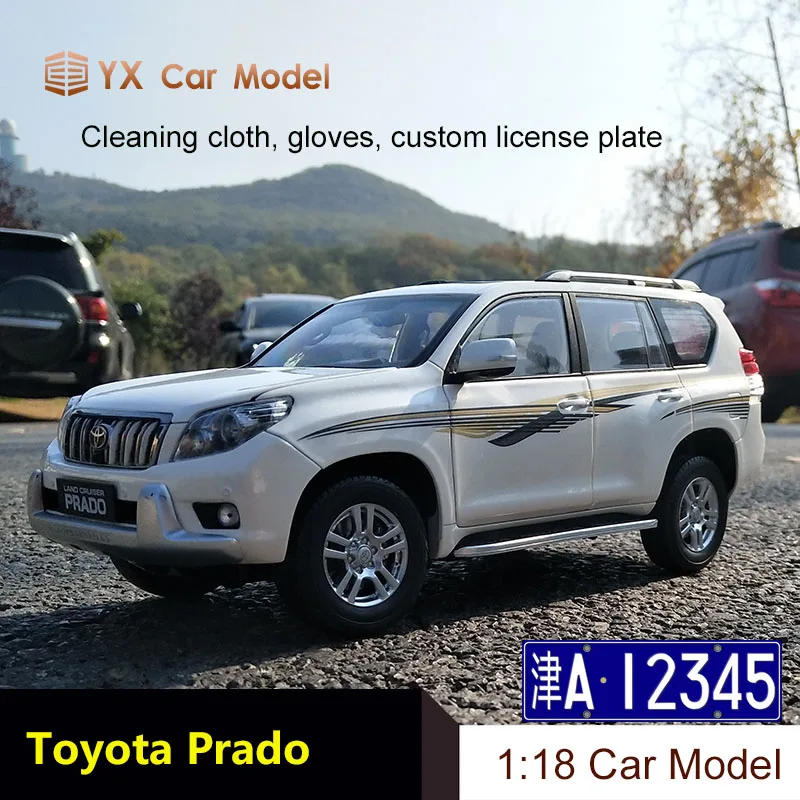 1/18 Land Cruiser Prado Diecast SUV Car Model Toys For Gifts Collectible Hobby White No Pattern | Игрушки и хобби