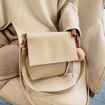 

Autumn winter Ins bag ladies 2021 new vintage one-shoulder small bag Korean version simple versatile cross-body bag for women